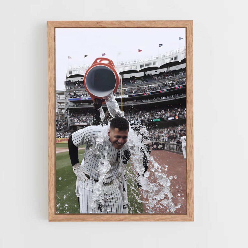 Poster Gleyber en Plein Lancer – affiche Baseball (vue 4)